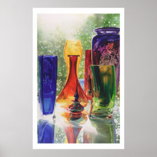 "Sundance" Art Glass Watercolor Painting Poster