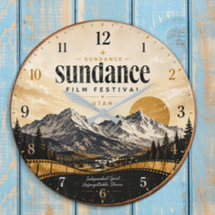 Sundance Film Festival Utah Cinema Large Clock