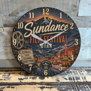 Sundance Film Festival Utah Large Clock