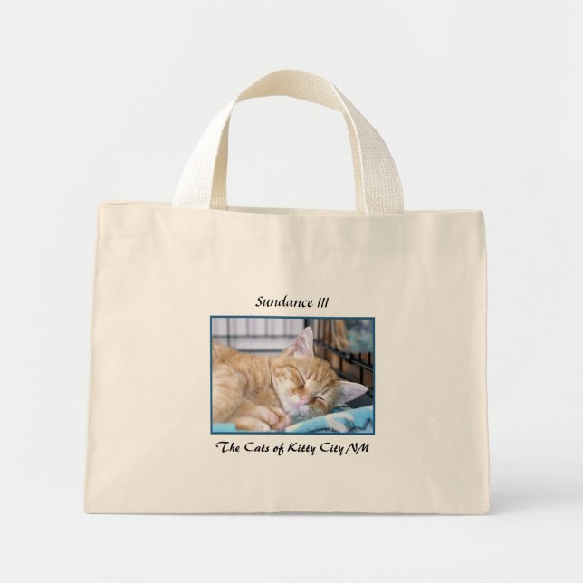 Sundance III, The Cats of Kitty City NM, Sundan... Mini Tote Bag (Front)