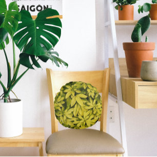 Sundance Mexican Orange Plant Floral Round Cushion