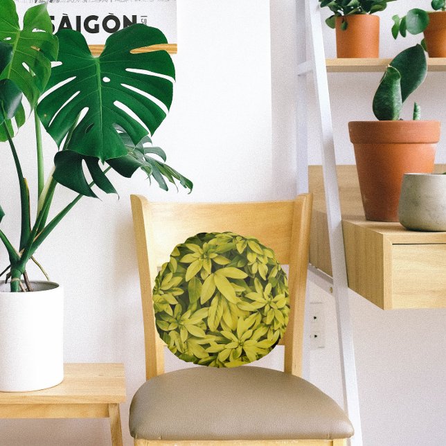 Sundance Mexican Orange Plant Floral Round Cushion (In Situ Chair)