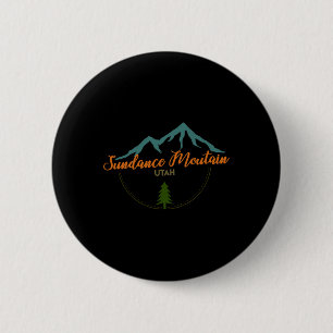 Sundance Mountain Utah Adventure Skiing Snowboard  6 Cm Round Badge