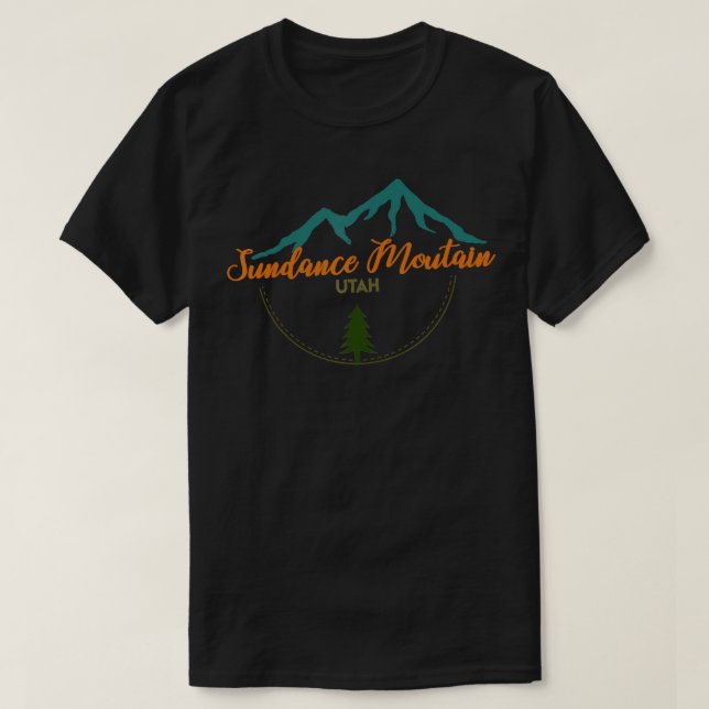 Sundance Mountain Utah Adventure Skiing Snowboard  T-Shirt (Design Front)