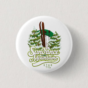 Sundance Mountain Utah Ski logo 3 Cm Round Badge