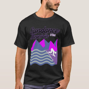 Sundance Mountain Utah Usa Ski Resort Snowboarding T-Shirt