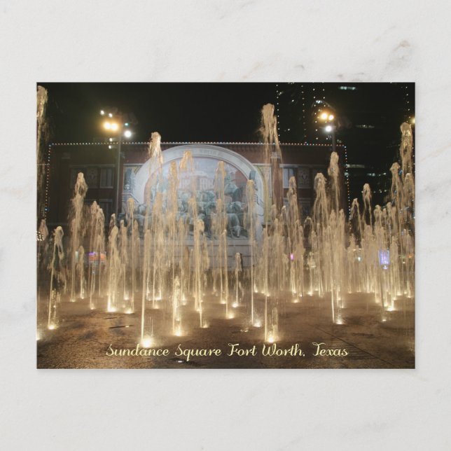 Sundance Square Chisholm Trail Mural Postcard (Front)