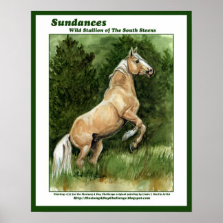 Sundances Wild Stallion of the South Steens Poster