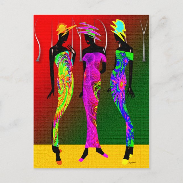 Sunday Afrocentric Church  Postcard (Front)