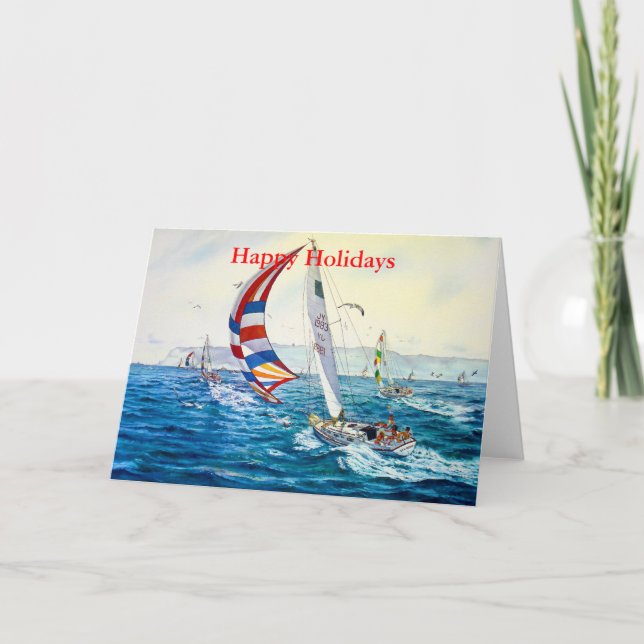 SUNDAY AFTERNOON AT SAN DIEGO BAY HOLIDAY CARD (Front)