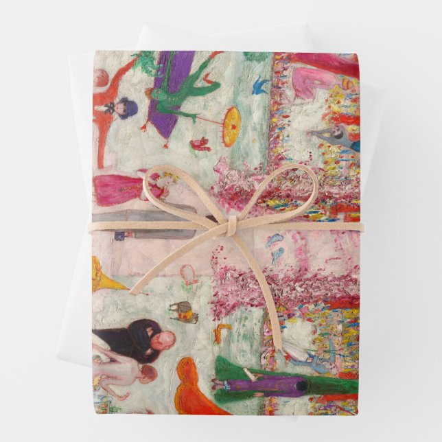 Sunday Afternoon in the Country Wrapping Paper Sheet (In situ)