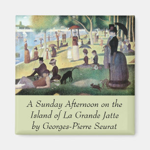 Sunday Afternoon, Island La Grande Jatte by Seurat Magnet
