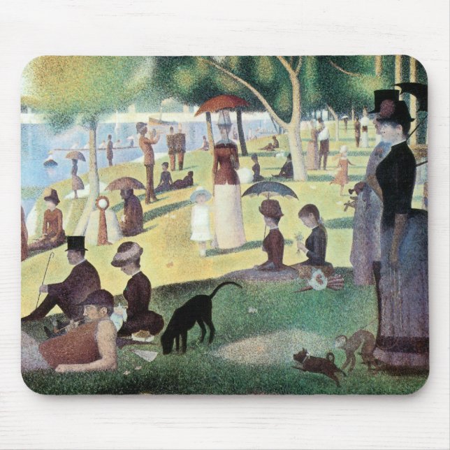 Sunday Afternoon, Island La Grande Jatte by Seurat Mouse Pad (Front)
