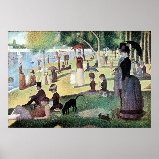 Sunday Afternoon, Island La Grande Jatte by Seurat Poster (Front)