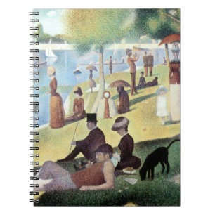 Sunday Afternoon, Island La Grande Jatte by Seurat Spiral Notebook