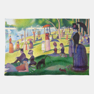 Sunday Afternoon On The Island Of La Grande Jatte Tea Towel