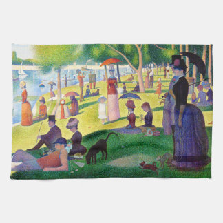 Sunday Afternoon On The Island Of La Grande Jatte Tea Towel