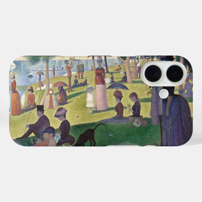 Sunday Afternoon Seurat Neo Impressionist Painting Case-Mate iPhone Case (Back (Horizontal))