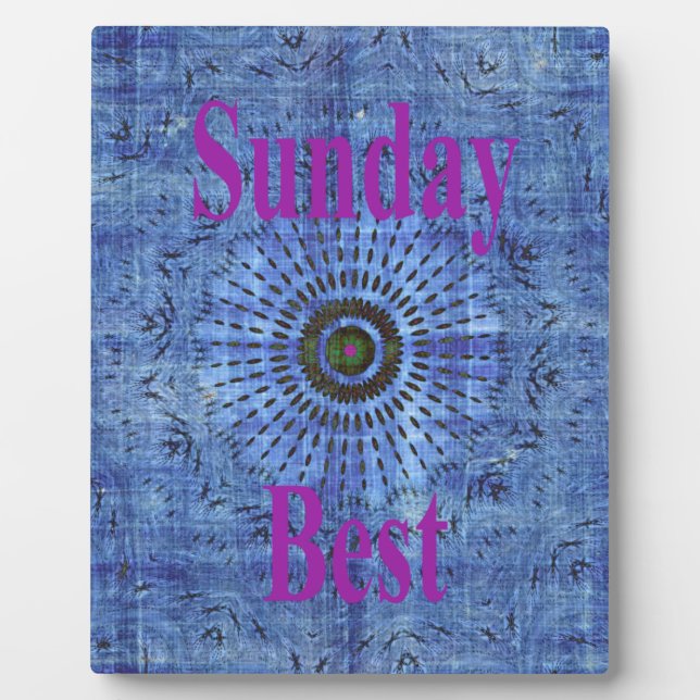 Sunday Best Plaque (Front)