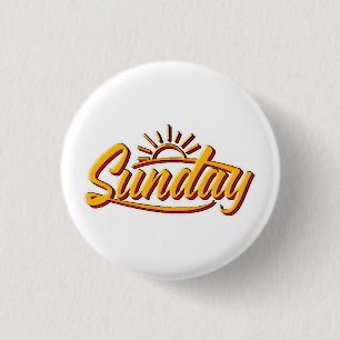 SUNDAY BEST SUMMER 3 CM ROUND BADGE
