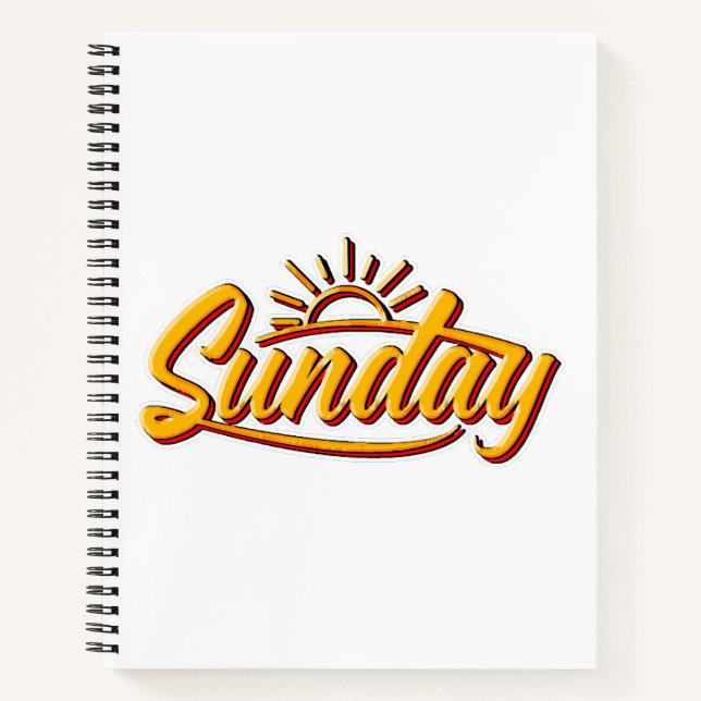 SUNDAY BEST SUMMER NOTEBOOK (Front)