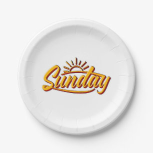 SUNDAY BEST SUMMER PAPER PLATE