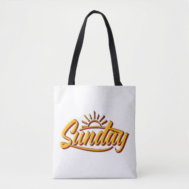 SUNDAY BEST SUMMER TOTE BAG (Front)