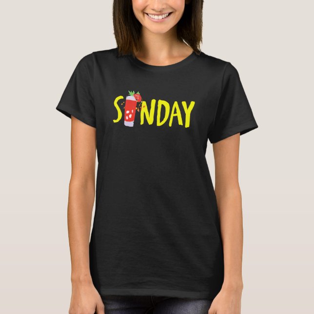 Sunday Brunch National Bloody Mary Day T-Shirt (Front)