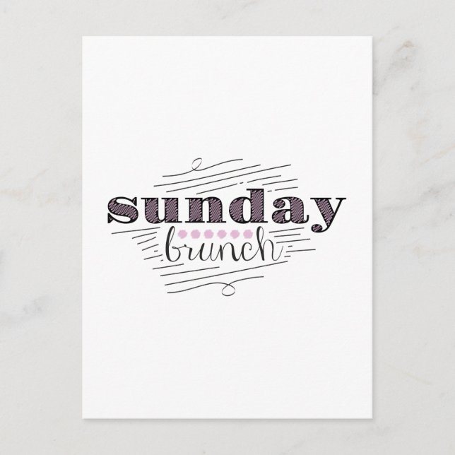 Sunday Brunch Postcard (Front)