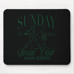 Sunday Club Disc Golf Chain Seekers Graphic Mouse Pad