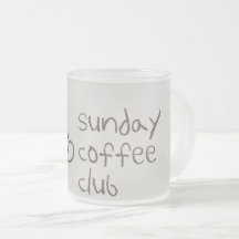 Sunday Coffee Club Mug | Cosy Coffee Lover Quote