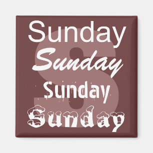 Sunday Day of the Week Magnet