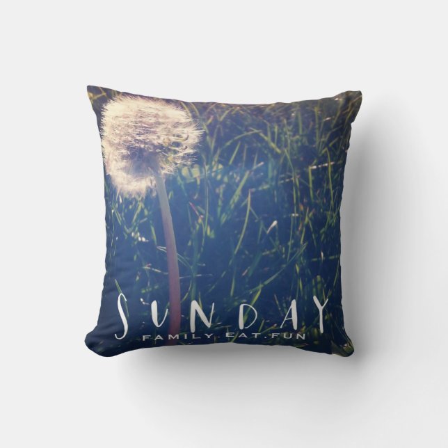 Sunday Family Eat Fun Cushion (Front)