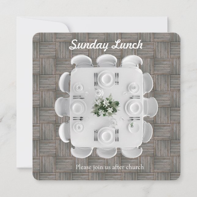 Sunday Fellowship Lunch Invitation (Front)