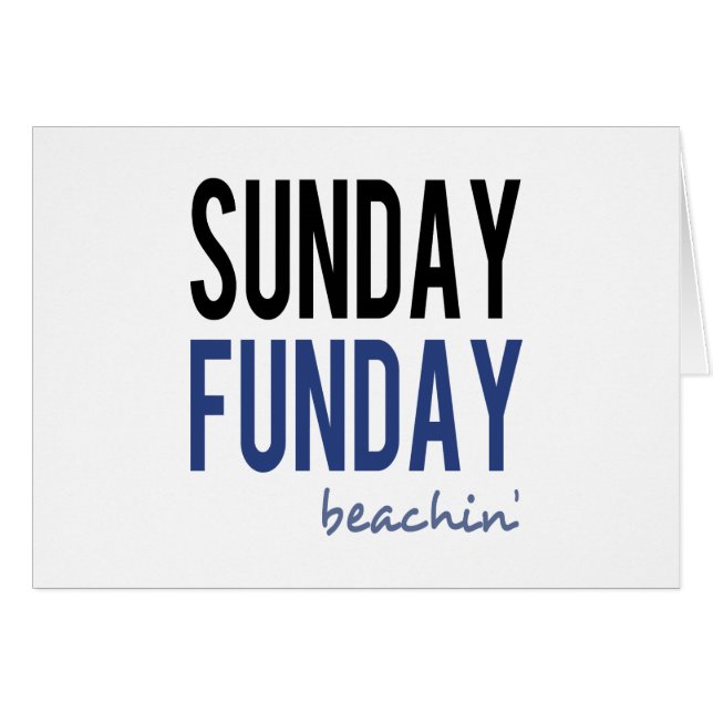 Sunday Funday Beachin' (Front Horizontal)