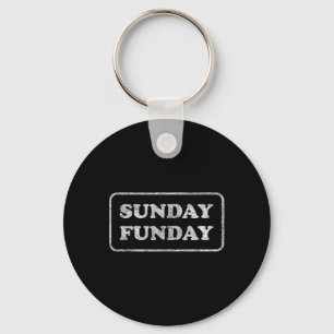 Sunday Funday Brunch Footll Sports Bbq  Key Ring
