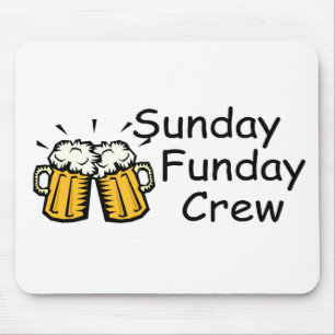 Sunday Funday Crew (Beer) Mouse Pad