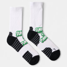 Sunday & Funday Crew Socks, Fun Weekend Vibes Sock
