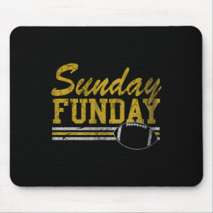 Sunday Funday Football Fan Men Women Kids Mouse Pad