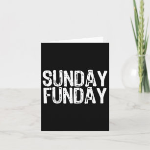 Sunday Funday Football T Shirt Card