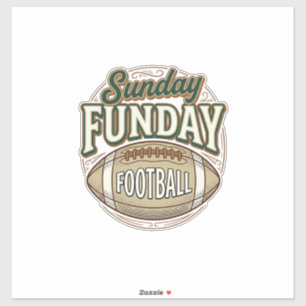 Sunday Funday Football Vintage Shirt Design_1