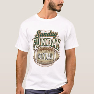 Sunday Funday Football Vintage Shirt Design_1