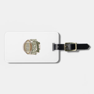 Sunday Funday Football Vintage Shirt Design_1 Luggage Tag