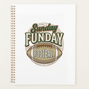 Sunday Funday Football Vintage Shirt Design_1 Planner