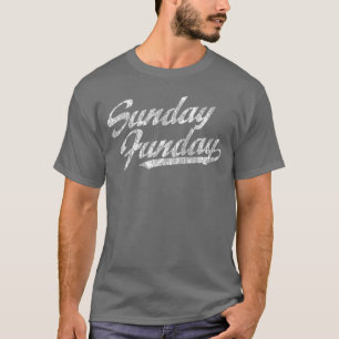 Sunday Funday Vintage Fun Day Sports Designee gift T-Shirt