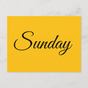 Sunday Holiday Postcard