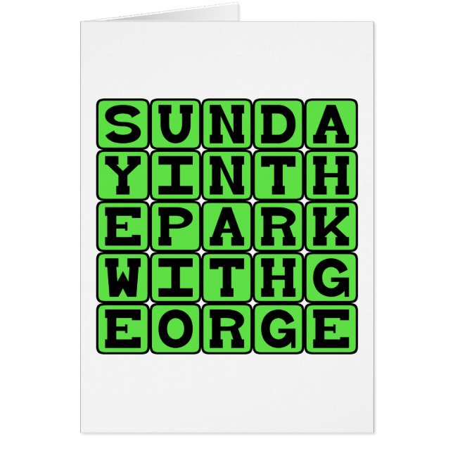Sunday In The Park With George (Front)
