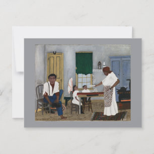 Sunday Morning Breakfast, Famous Painting Postcard