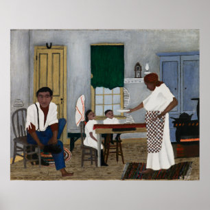 Sunday Morning Breakfast, Famous Painting Poster