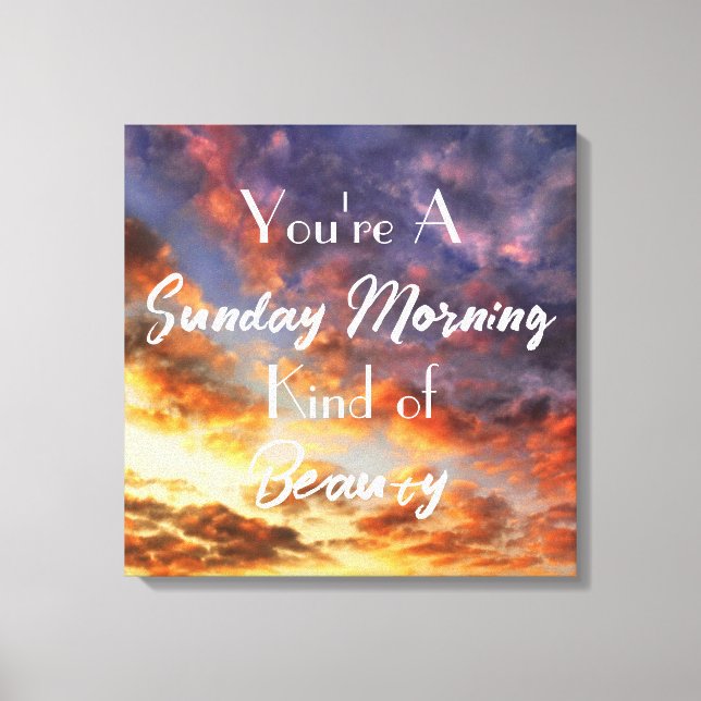 Sunday Morning Canvas Print (Front)